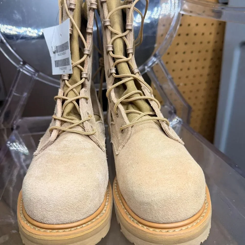 Thorogood Men's Tan and Cream Boots